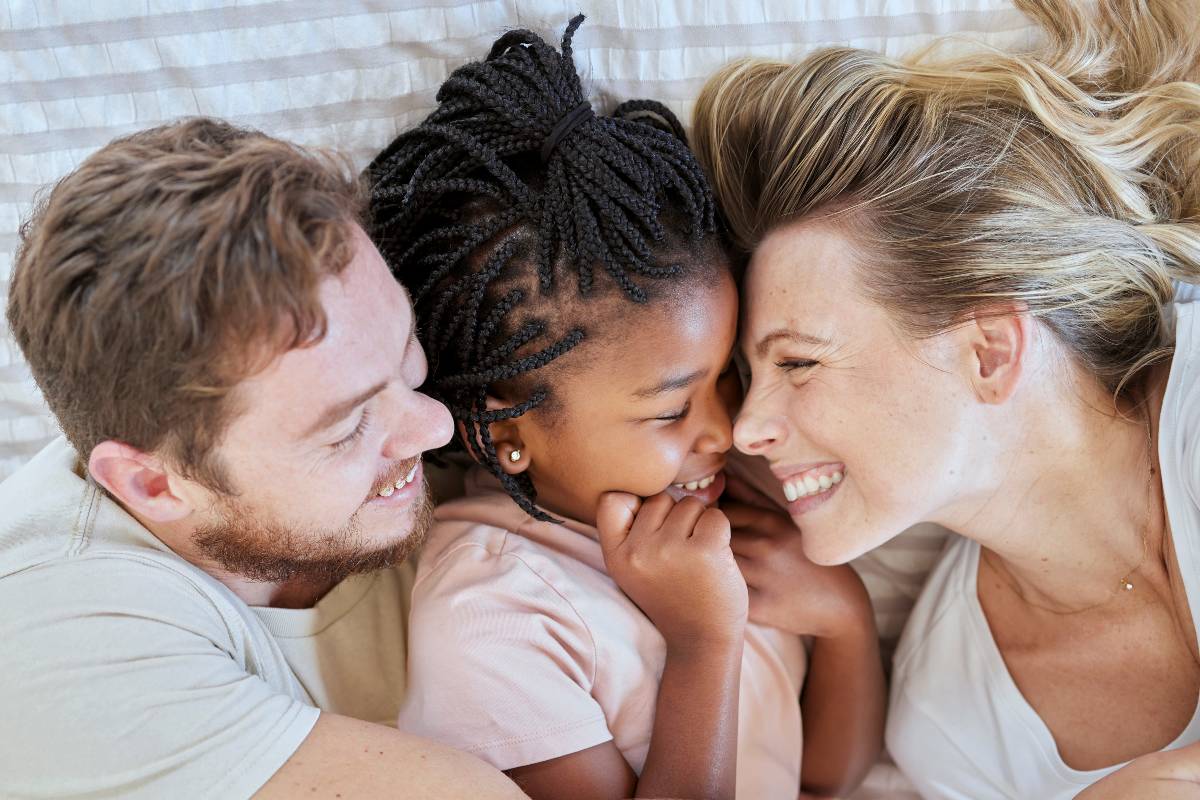 famille recomposée heureuse