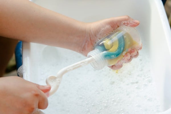 lavage de biberon