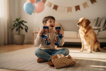 Cadeau rigolo pour enfant : les chaussettes personnalisées qui marquent plus qu'un jouet 22 cadeaux chaussettes personnalisées