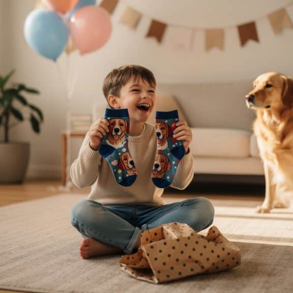 Cadeau rigolo pour enfant : les chaussettes personnalisées qui marquent plus qu'un jouet 22 cadeaux chaussettes personnalisées